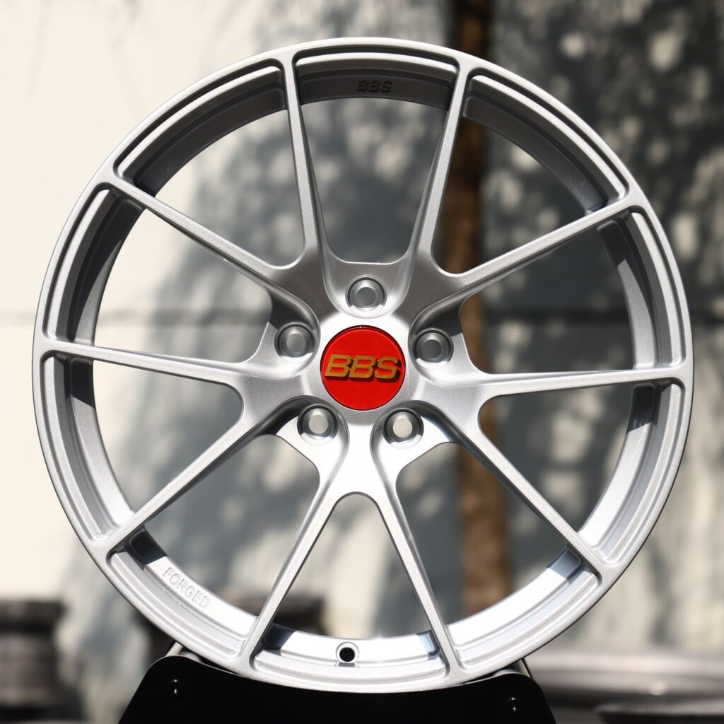 Яркие серебристые кованые диски для Porsche 911 и BMW M3, в стиле BBS RI-D, 5 Y-образных спиц — ANK-77479