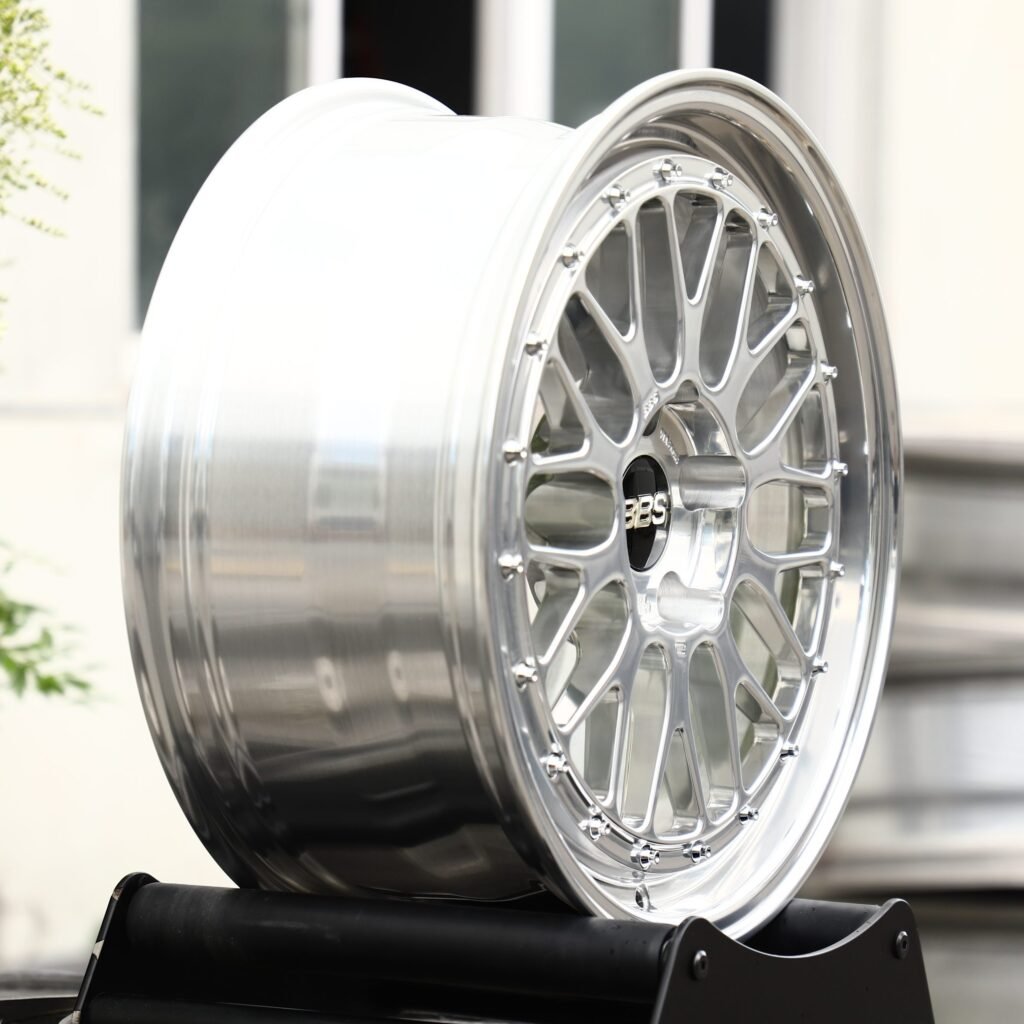 5x112 wheels – BBS Silver 10 Y-Spoke Deep Lip, side view