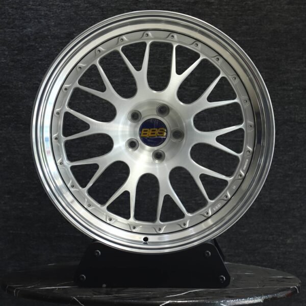 BMW M3 E46 wheels – Silver 2-Piece 10 Y-Spoke (BBS LM-Style), front view