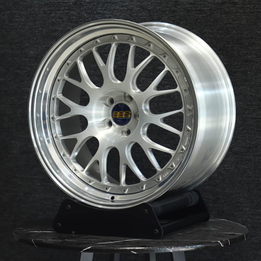 BBS Silver 2-Piece 10 Y-Spoke Forged Wheels - BMW M3 / Audi RS5 Fitment (5-Lug) view 4