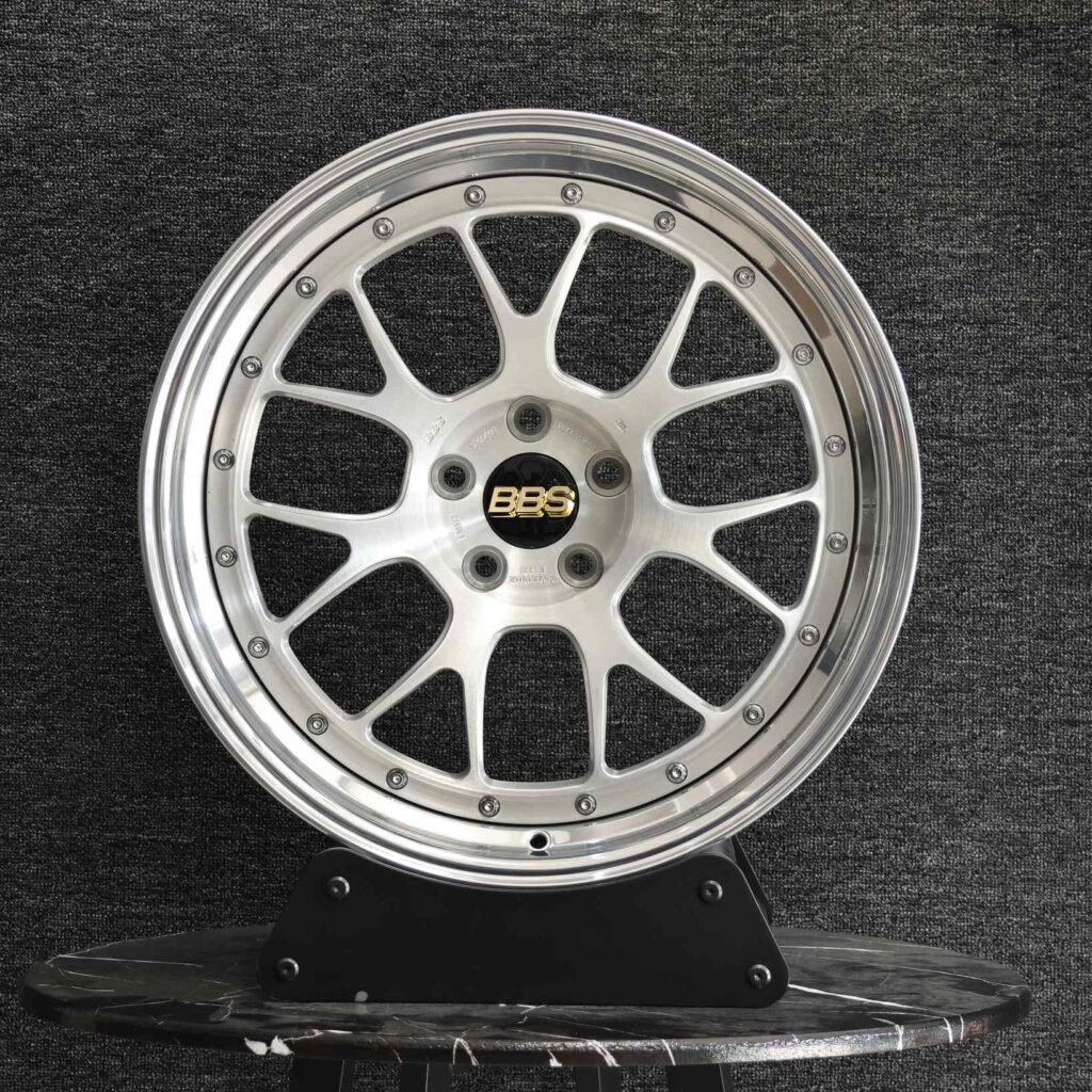 BBS Silver 2-Piece 7 Y-Spoke Forged Wheels – BMW M3 / Audi RS5 Fitment (5-Lug)
