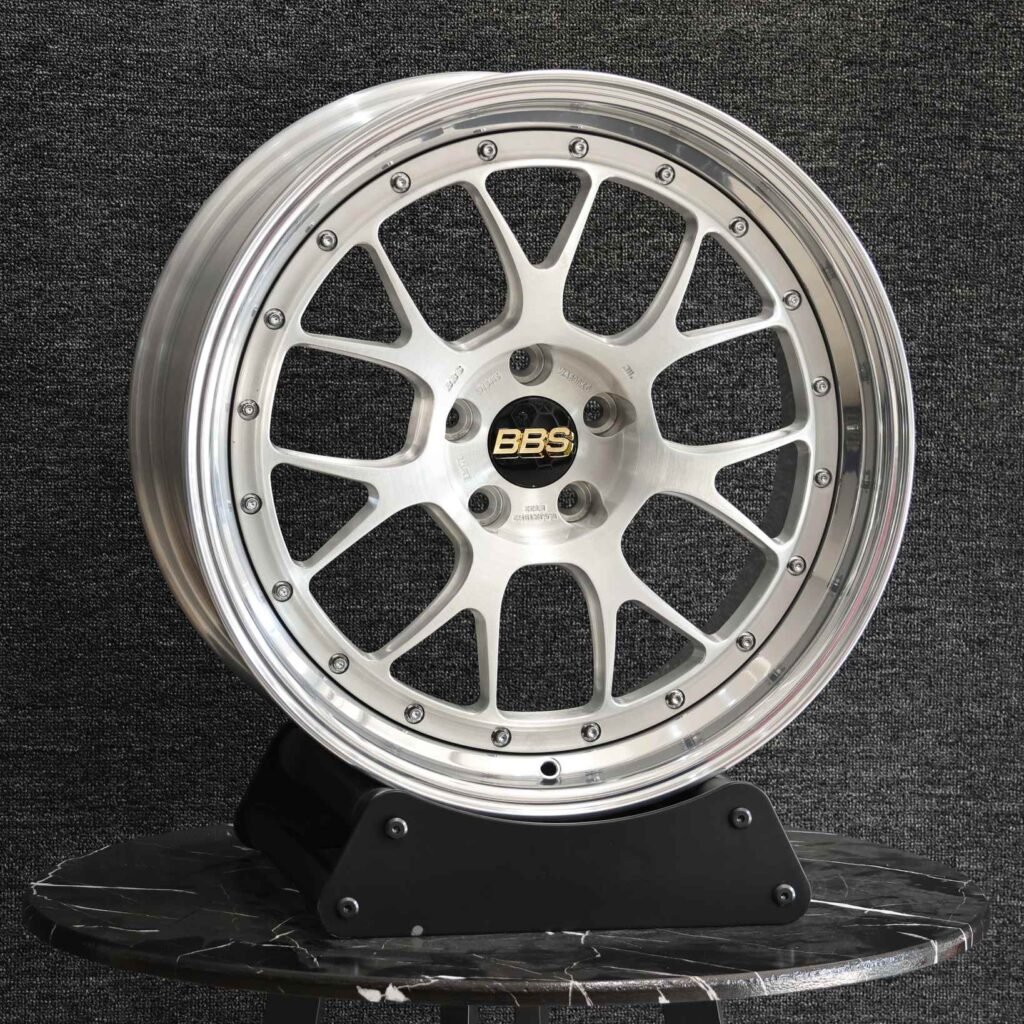 BBS Silver 2-Piece 7 Y-Spoke Forged Wheels - BMW M3 / Audi RS5 Fitment (5-Lug) view 2