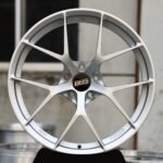 BBS-Style Bright Silver Side-Milled 5 Y-Spoke Forged Wheels – Porsche 911 / M3 Fitment (5-Lug)