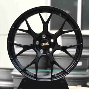 BBS-Style Gloss Black 7 Y-Spoke Forged Wheels – Tesla Model 3 / Model Y Fitment (5-Lug)