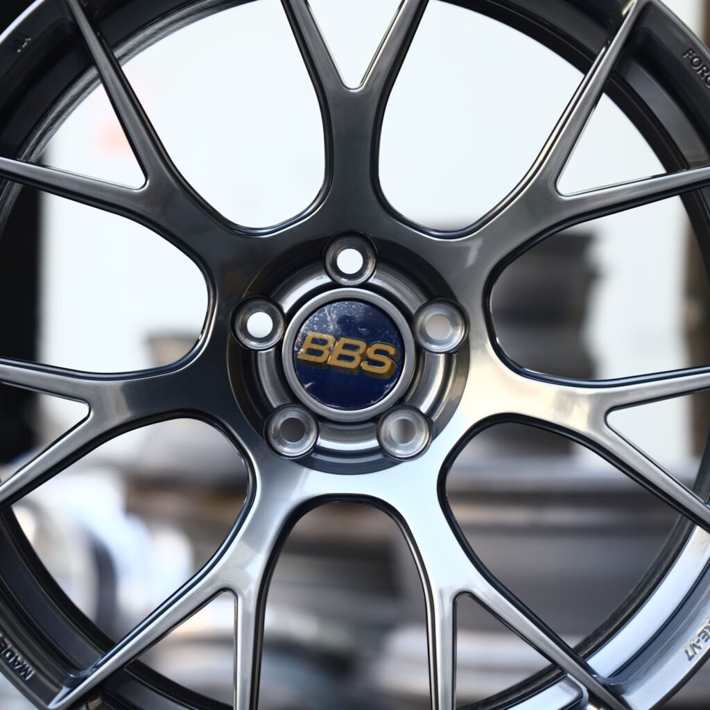 BMW M4 F82 wheels – Gloss Black Machined 10-Spoke (BBS-Style), lip and barrel detail