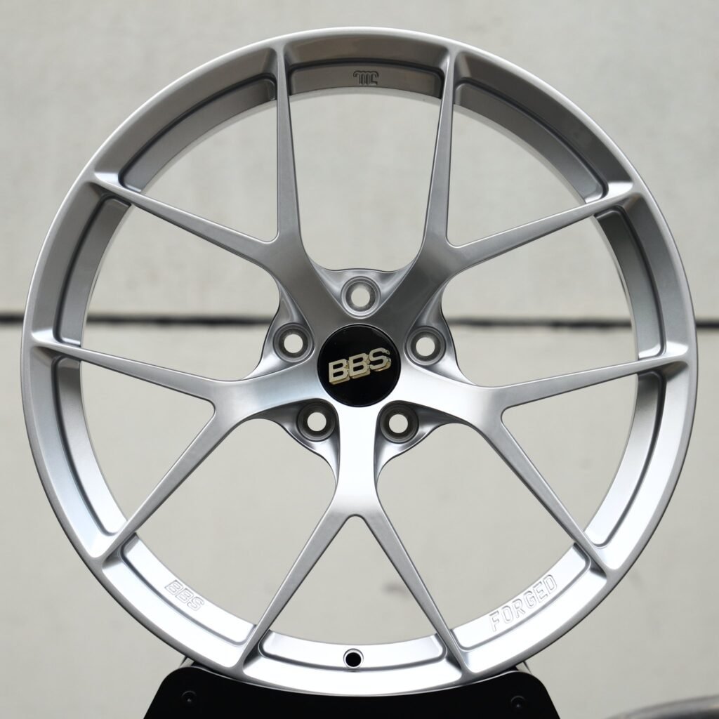 Porsche 911 wheels – Hyper Silver 5 Y-Spoke (BBS-Style), front view