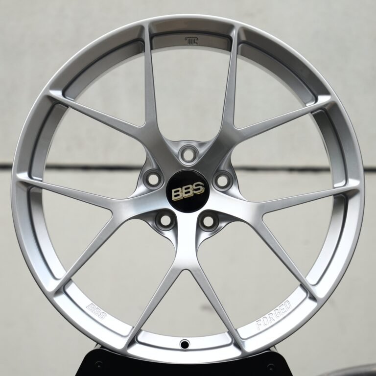Porsche 911 wheels – Hyper Silver 5 Y-Spoke (BBS-Style), front view