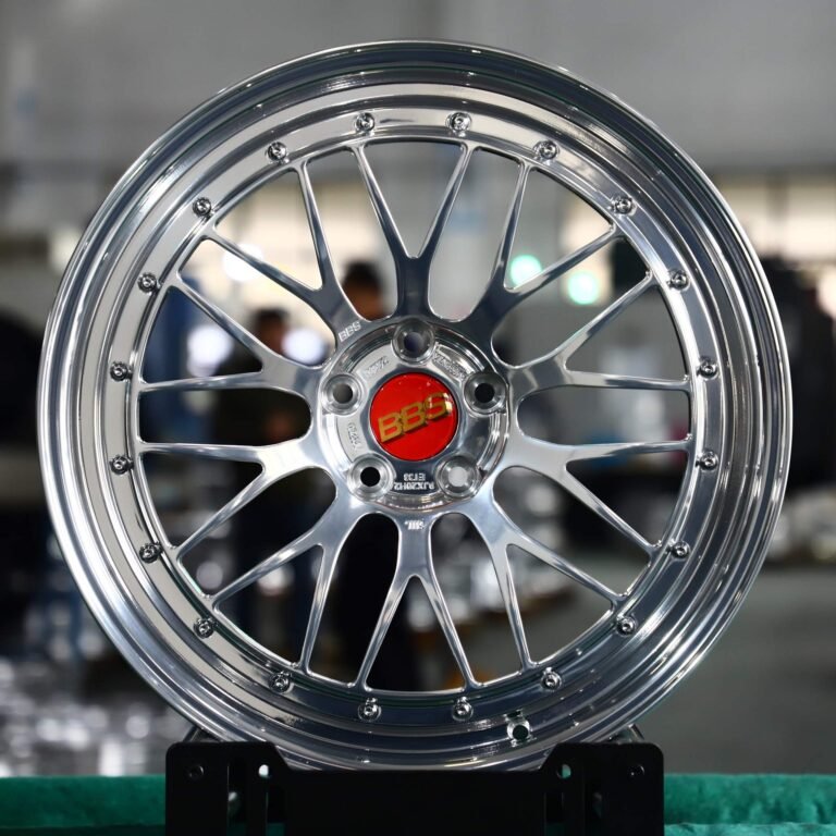 Porsche 911 wheels – Mirror Polished 10 Y-Spoke Deep Dish (BBS-Style), front view