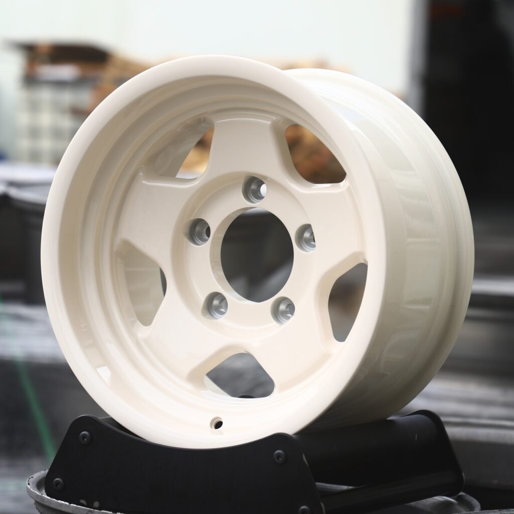 Toyota Tacoma wheels – Beige 5-Spoke Deep Lip, angled view