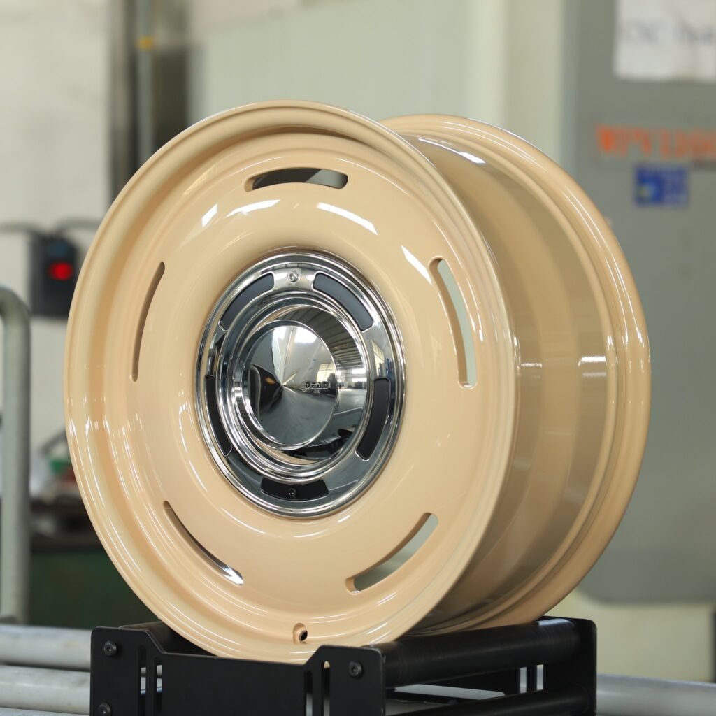 Toyota Tacoma wheels – Beige Full-Face, angled view