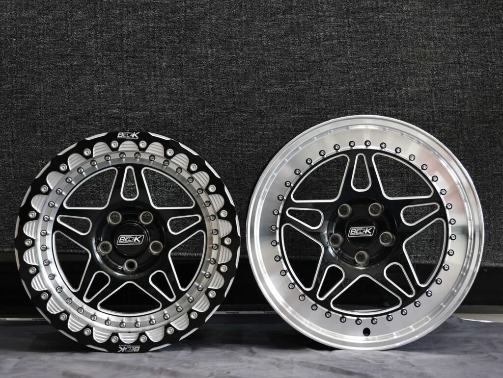 Belak Custom Finish 5-Star Spoke Racing Beadlock Forged Wheels – Toyota 4Runner / Toyota Tacoma Fitment (6-Lug)