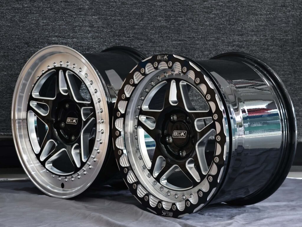 Belak Custom Finish 5-Star Spoke Racing Beadlock Forged Wheels - Toyota 4Runner / Toyota Tacoma Fitment (6-Lug) view 3
