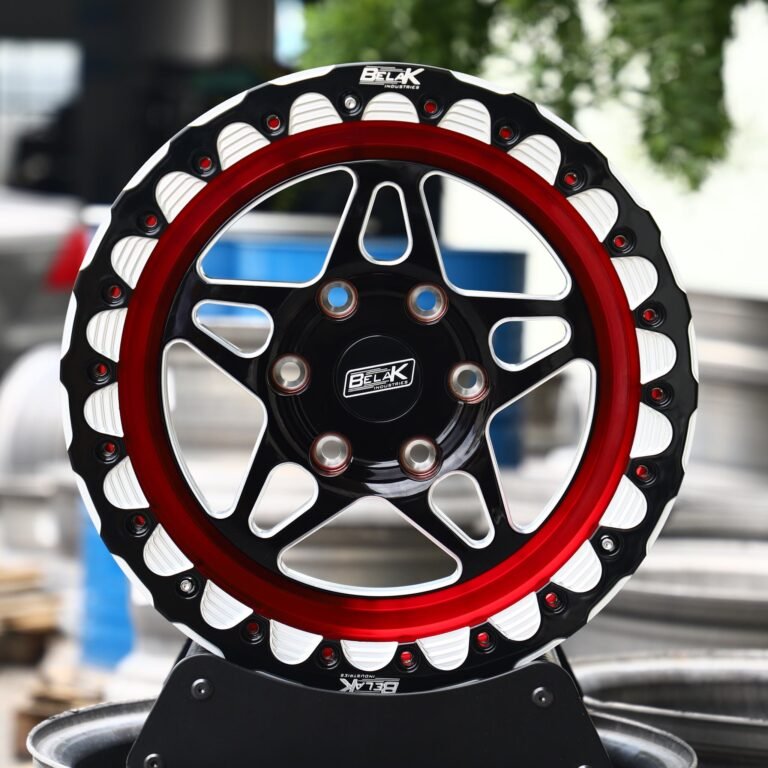 Toyota Tacoma wheels – Belak Custom Finish Racing 5-Star Spoke, front view