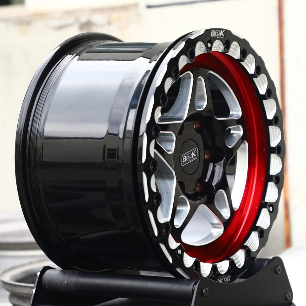 6x139.7 wheels – Belak Custom Finish Racing 5-Star Spoke, side view