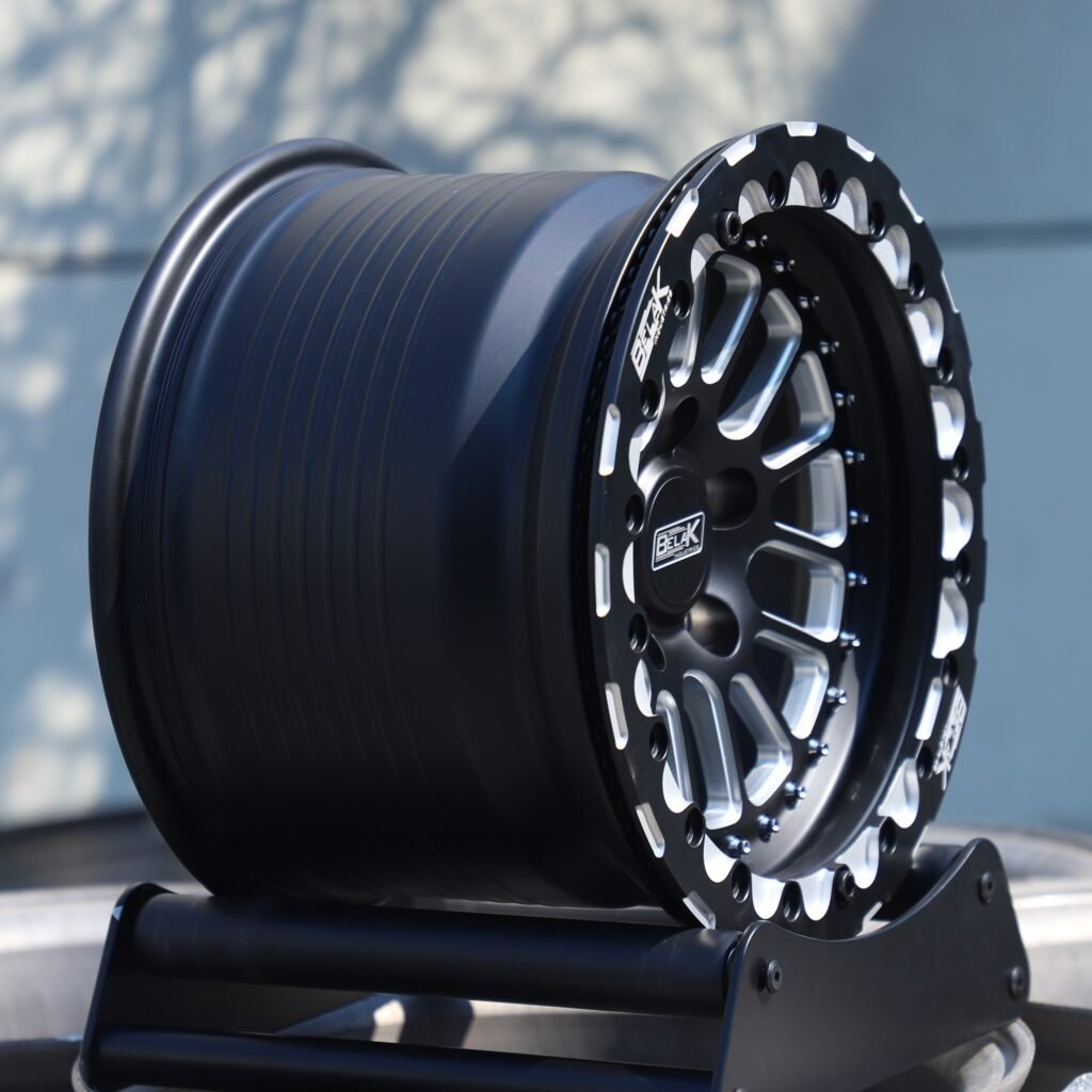 Toyota Tacoma wheels – Belak Custom Finish Beadlock, lip and barrel detail