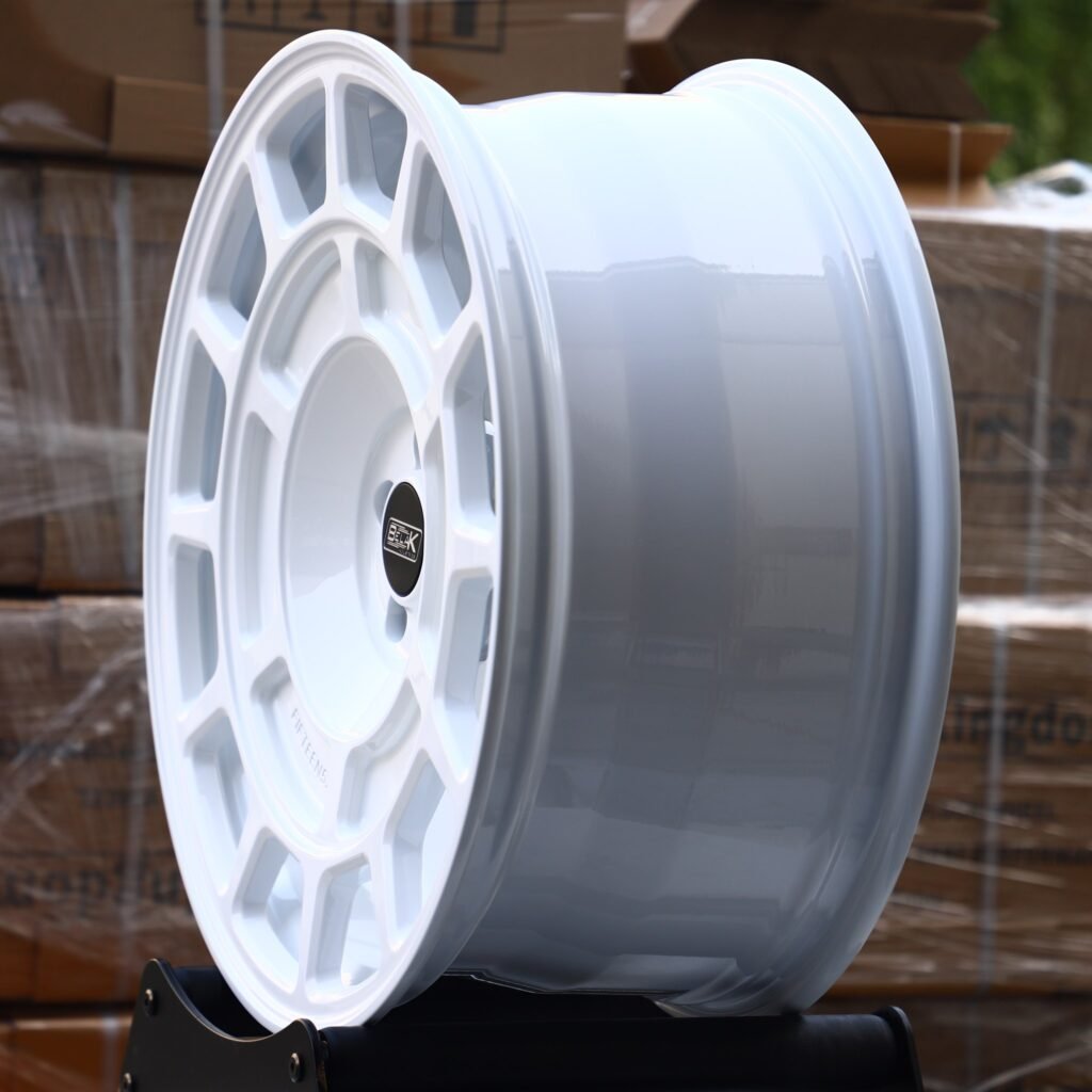 5x114.3 wheels – Belak Gloss White Full-Face, side view