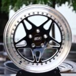 Belak Industries 2-Piece 5-Spoke Beadlock Mirror Milled Forged Drag Racing Wheels – Ford Mustang / Chevrolet Corvette Fitment (5-Lug)