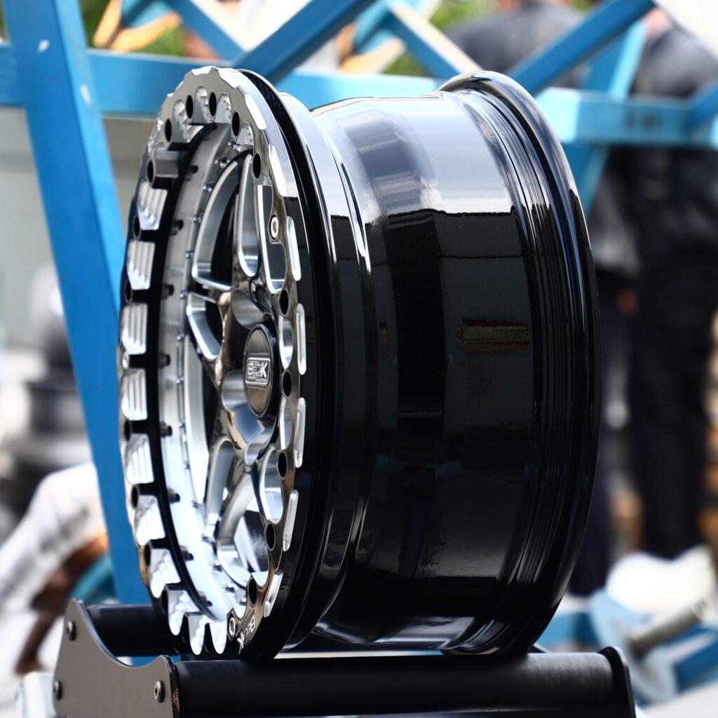 5x114.3 wheels – Belak Industries 5-Spoke Mirror Milled Beadlock, side view