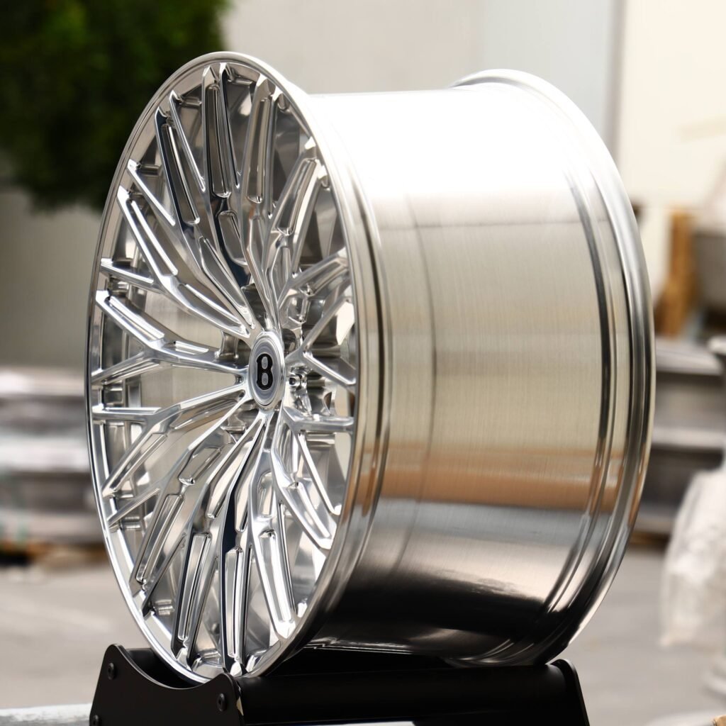 5x112 wheels – Silver 15-Spoke, side view