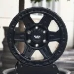 Black Mud Gloss Black 6-Spoke Beadlock Forged Wheels - Toyota 4Runner / Toyota Tacoma Fitment (6-Lug)