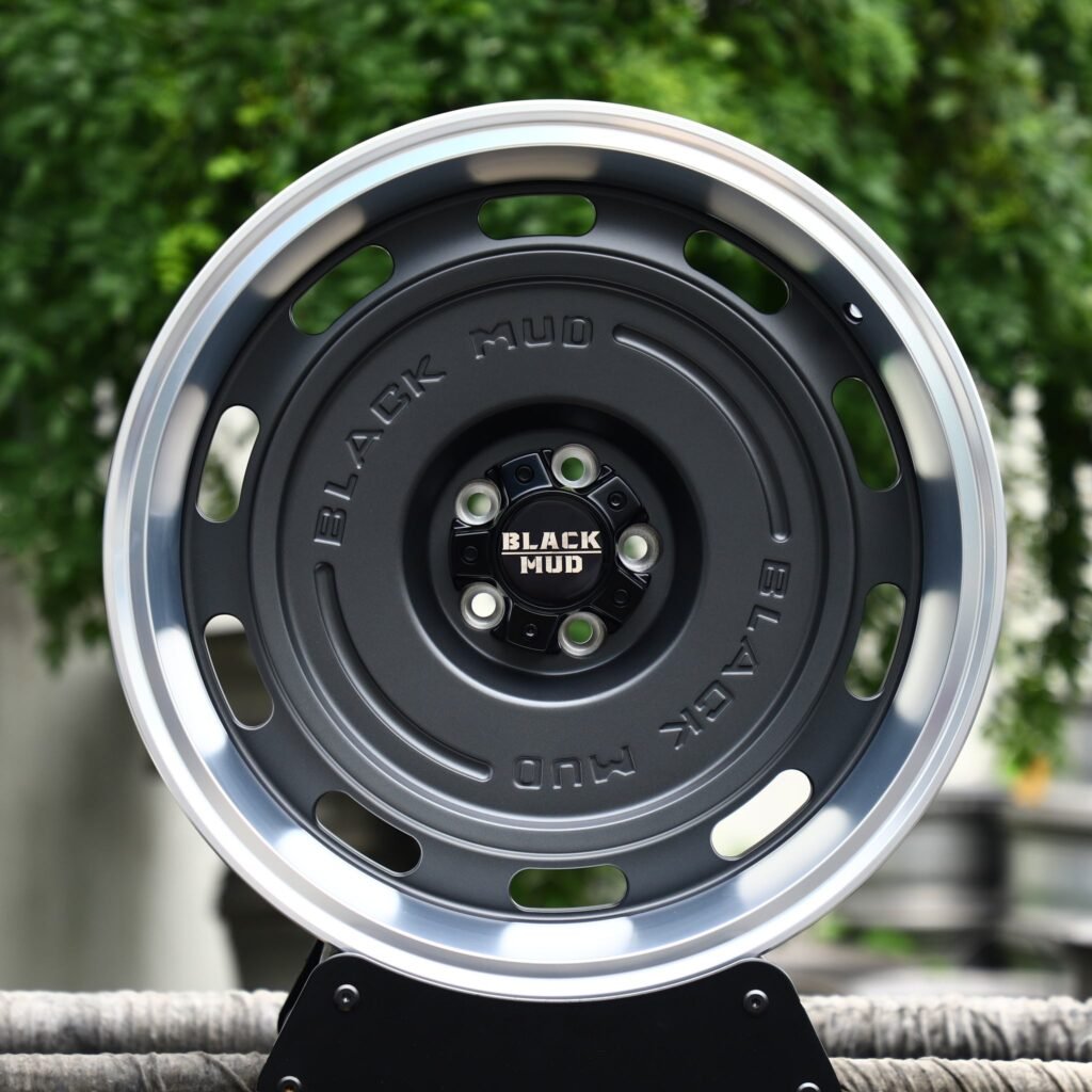 Black Mud Gray Deep Lip Forged Wheels - Audi A6 / BMW 5 Series Fitment (5-Lug) Deep Dish forged wheel