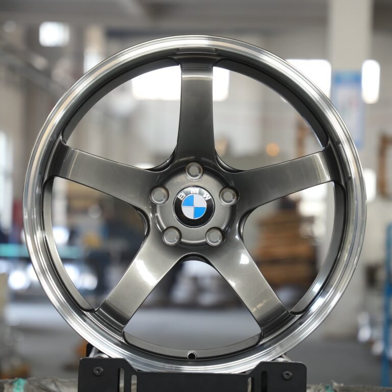 BMW M3 wheels – BMW M Style Metallic Gray 5-Spoke Deep Lip, front view