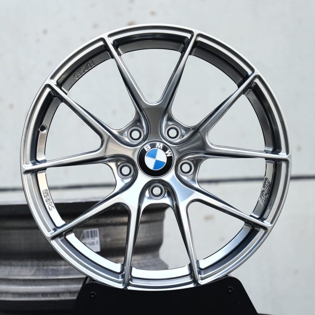 BMW M3 wheels – Black Chrome 5 Y-Spoke (BMW OEM-Style), front view