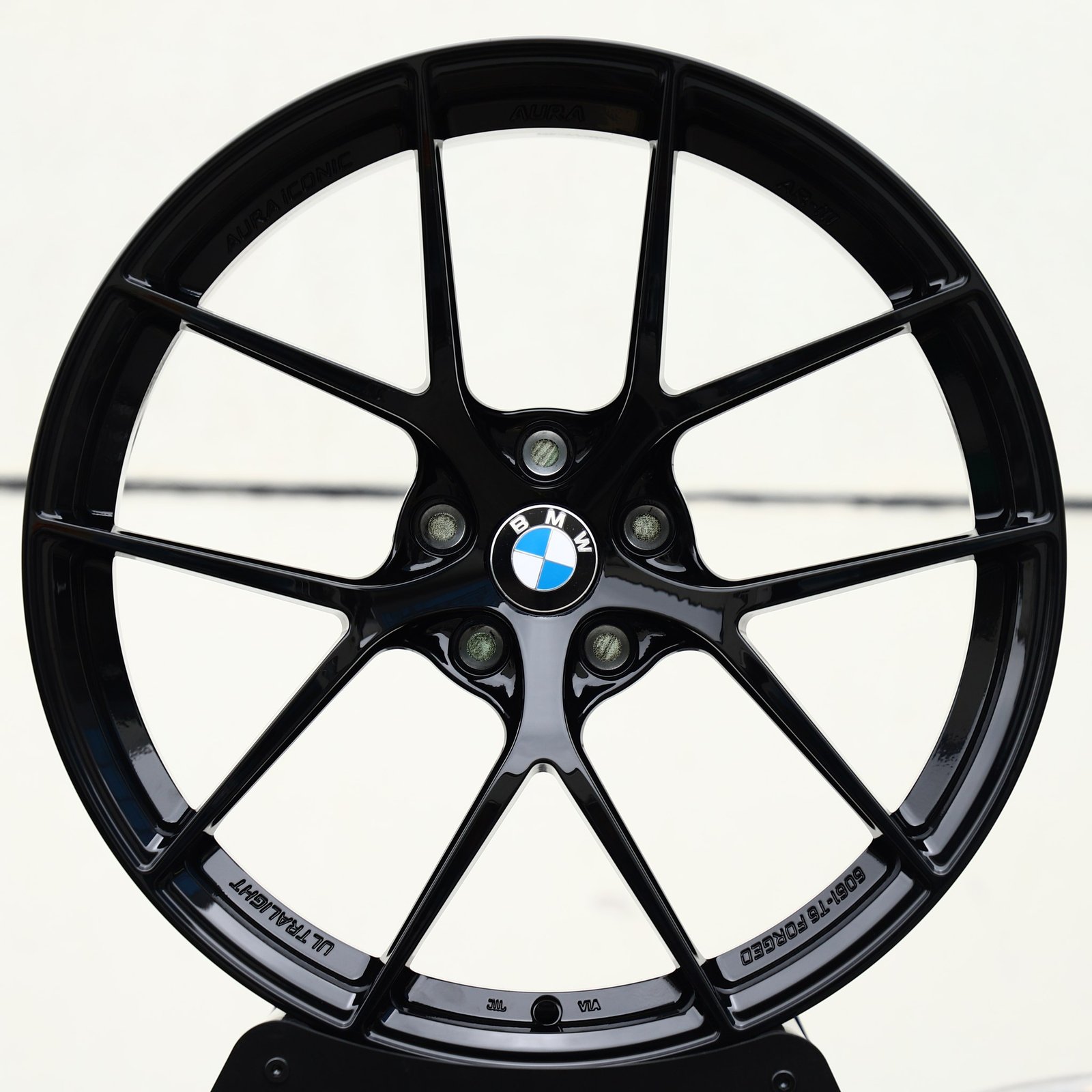 BMW M3 wheels – Gloss Black 5 Y-Split-Spoke (BMW OEM-Style), front view
