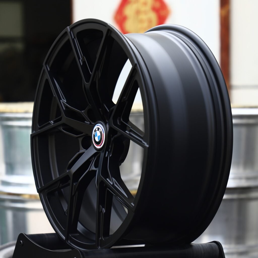 5x120 wheels – Gloss Black 5 Y-Spoke (BMW OEM-Style), side view