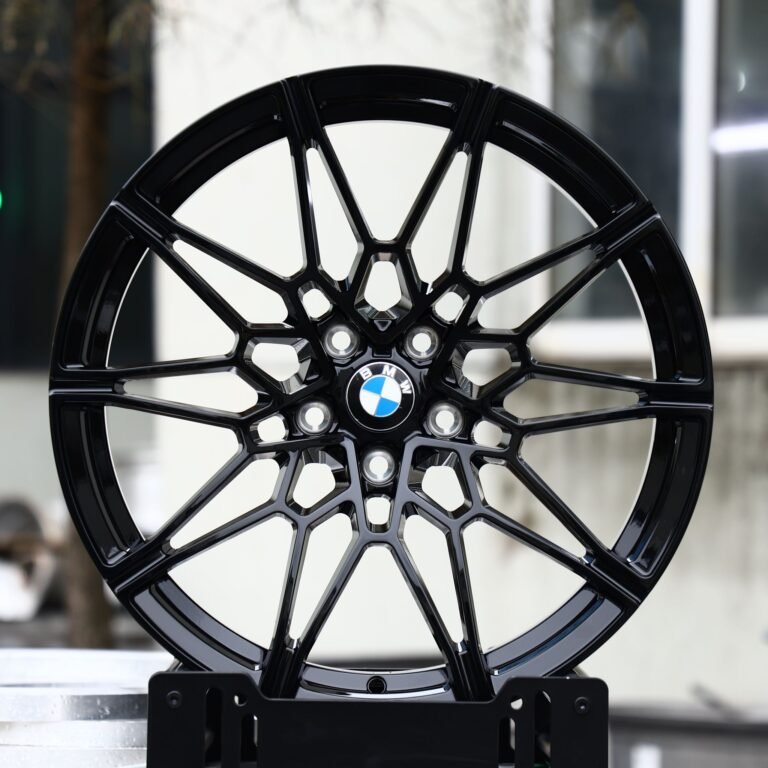 BMW M3 wheels – Gloss Black Mesh (BMW OEM-Style), front view