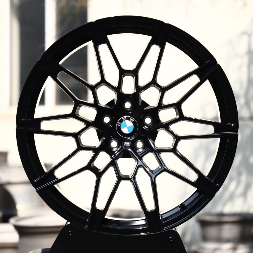 BMW M3 wheels – Gloss Black Mesh Multi-Spoke (BMW OEM-Style), front view