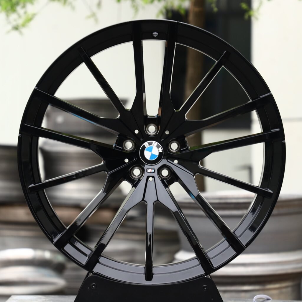 BMW M3 wheels – Gloss Black Multi-Spoke (BMW OEM-Style), front view
