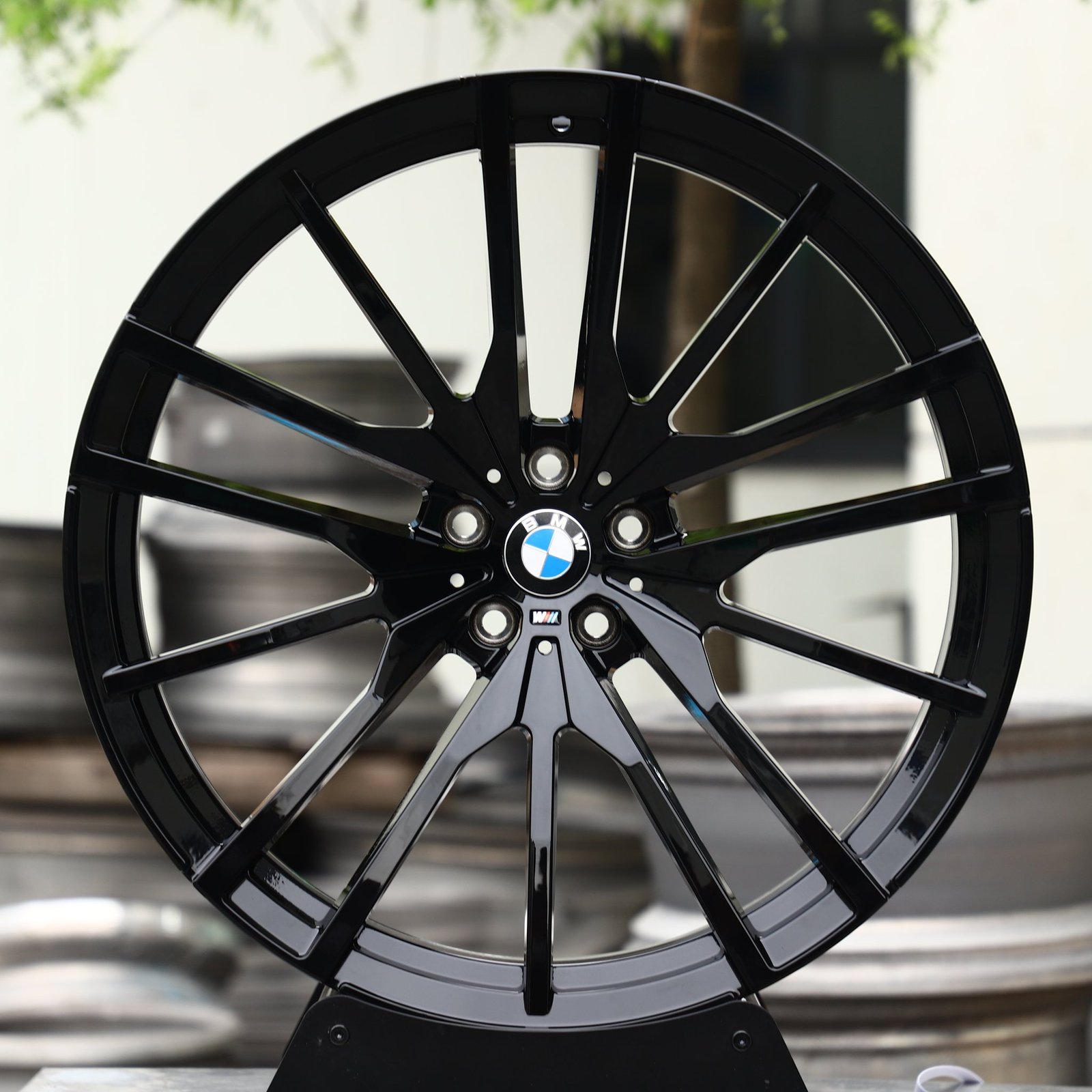 BMW M3 wheels – Gloss Black Multi-Spoke (BMW OEM-Style), front view