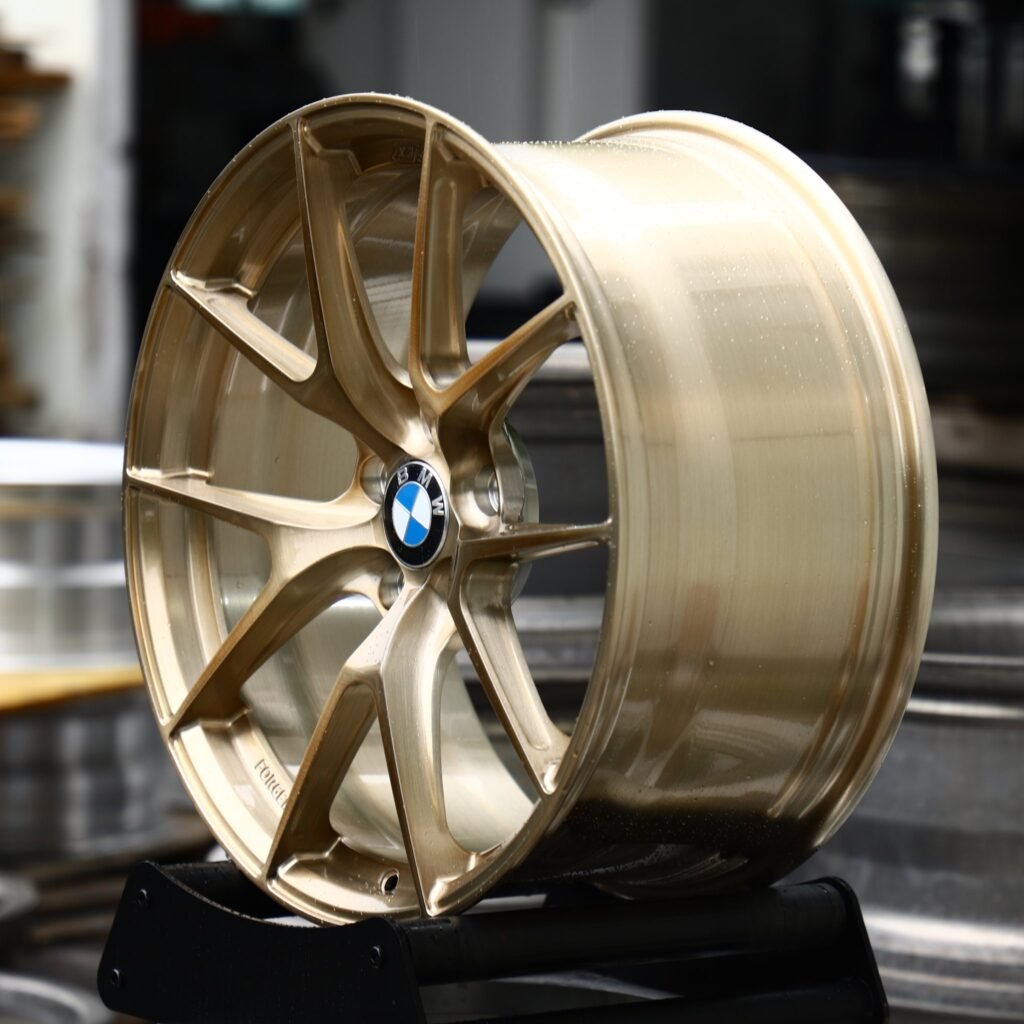 5x120 wheels – Gold 5 Y-Spoke (BMW OEM-Style), side view