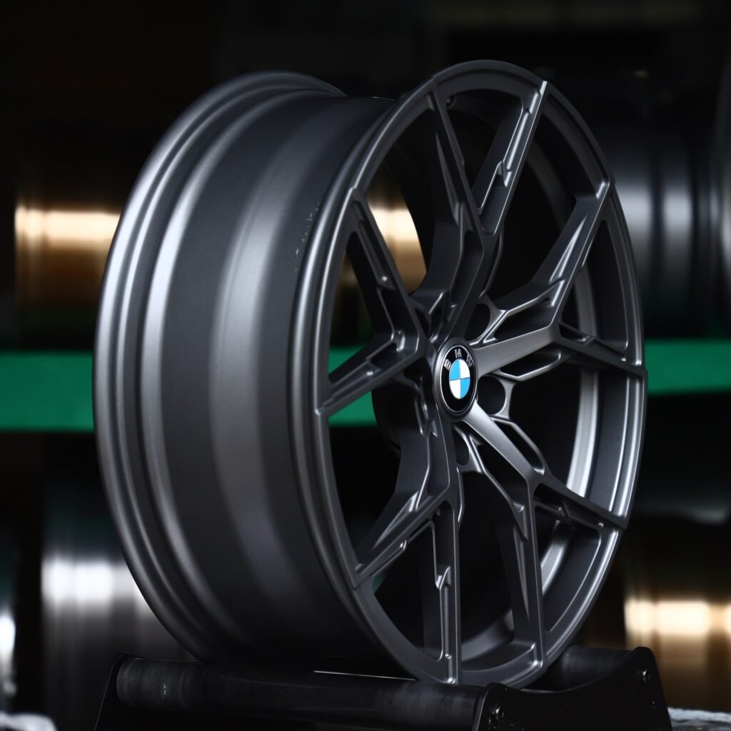 5x120 wheels – Gunmetal 5 Y-Spoke (BMW OEM-Style), side view