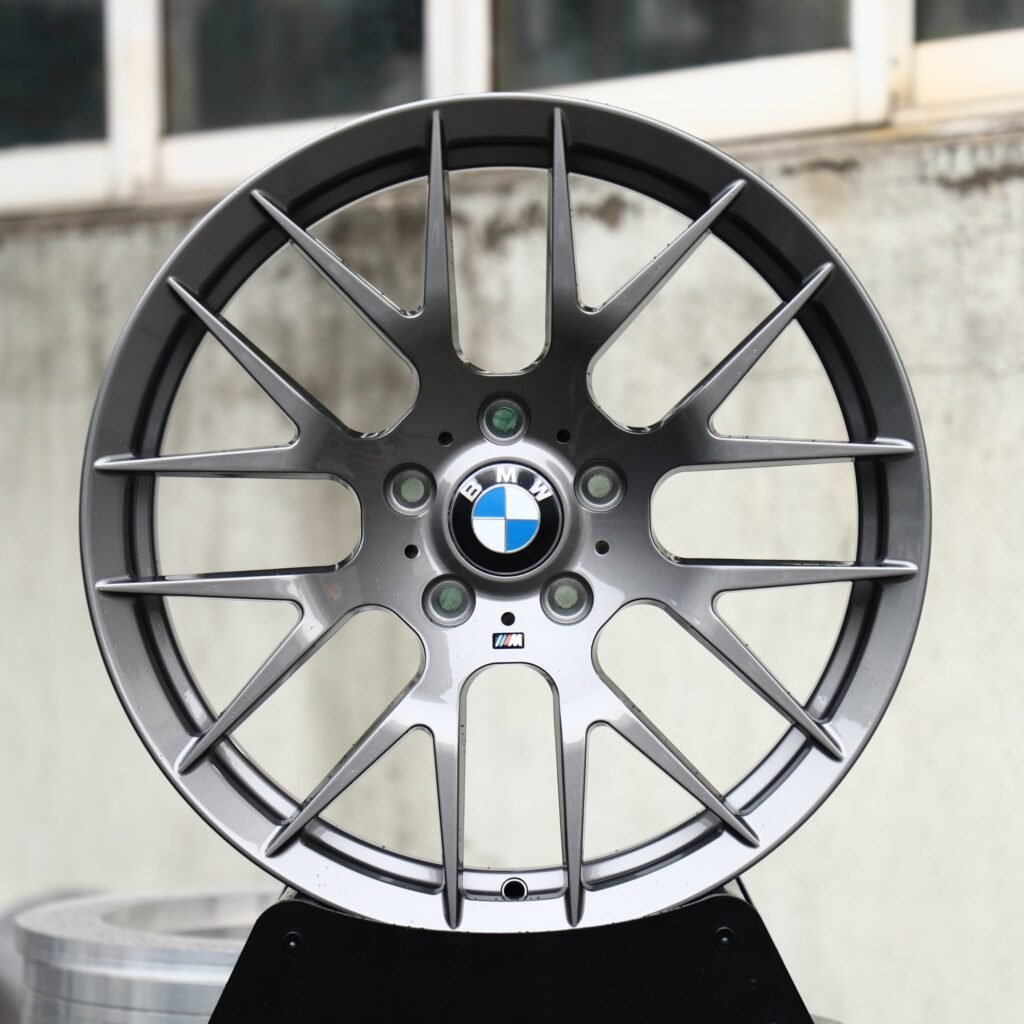 BMW M3 wheels – Gunmetal Machined 8 Y-Spoke Mesh (BMW OEM-Style), front view