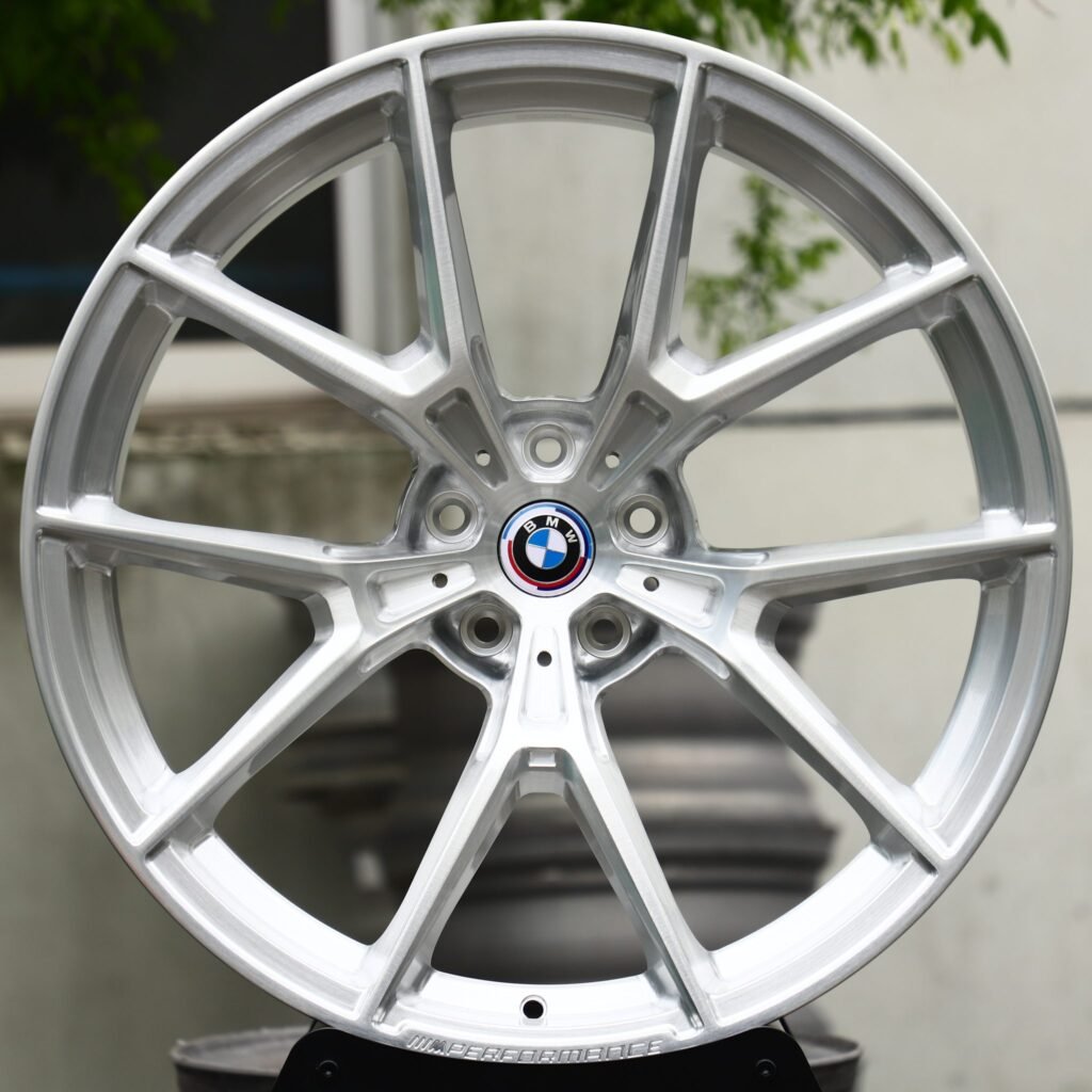Яркие серебристые кованые диски для BMW M3 и BMW M5, в стиле заводских дисков BMW, 5 Y-образных спиц — ANK-78668
