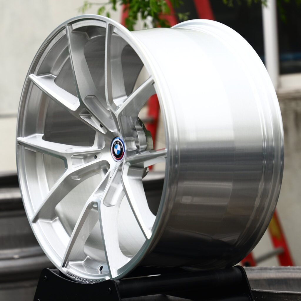5x120 wheels – Hyper Silver 5 Y-Spoke (BMW OEM-Style), side view
