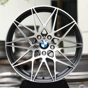 BMW OEM-Style Hyper Silver Machined Mesh Forged Wheels – BMW M3 / M5 Fitment (5-Lug)