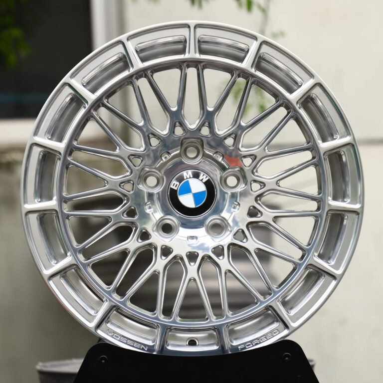 BMW M3 wheels – Hyper Silver Mesh Multi-Spoke (BMW OEM-Style), front view