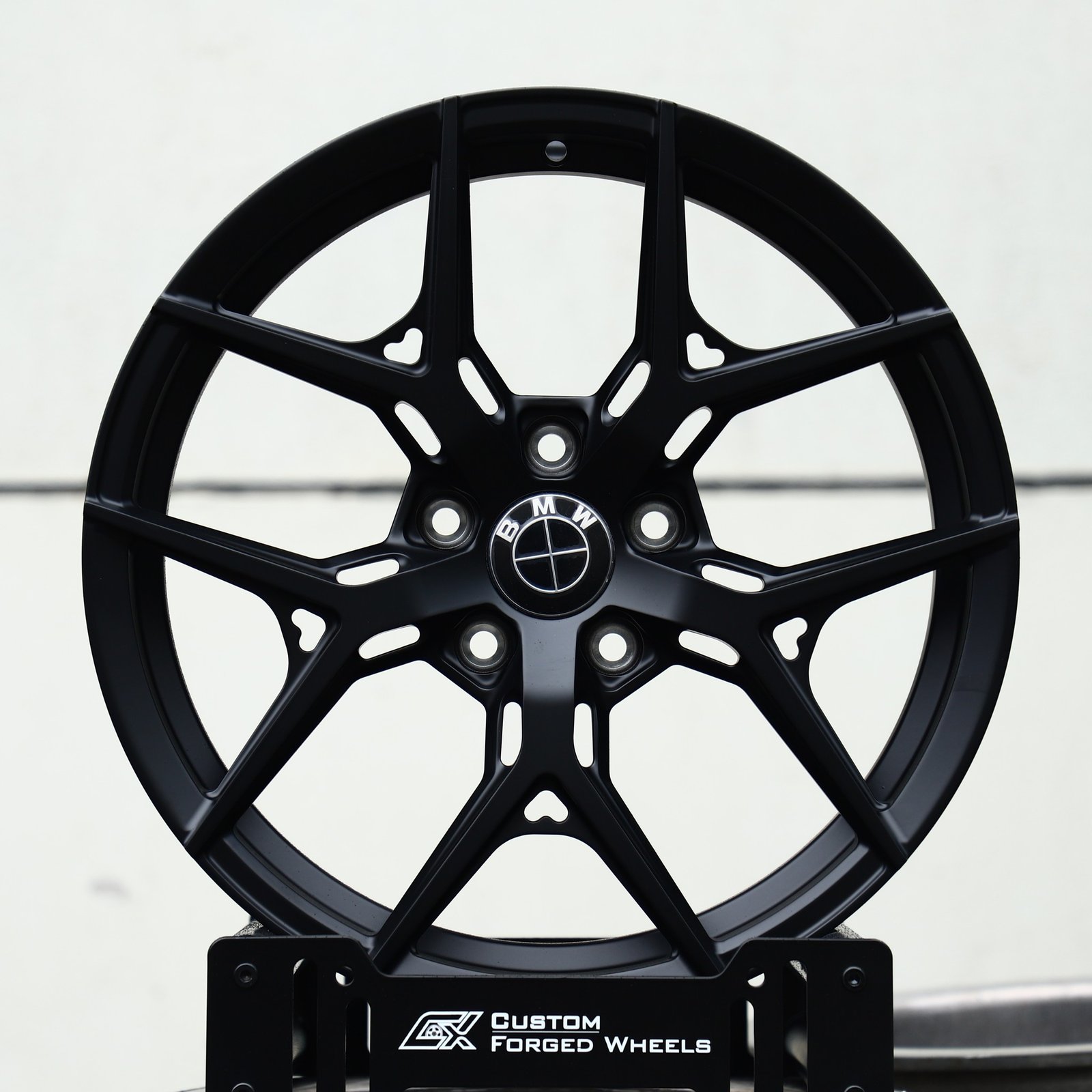 BMW M3 wheels – Matte Black 5 Y-Spoke (BMW OEM-Style), front view