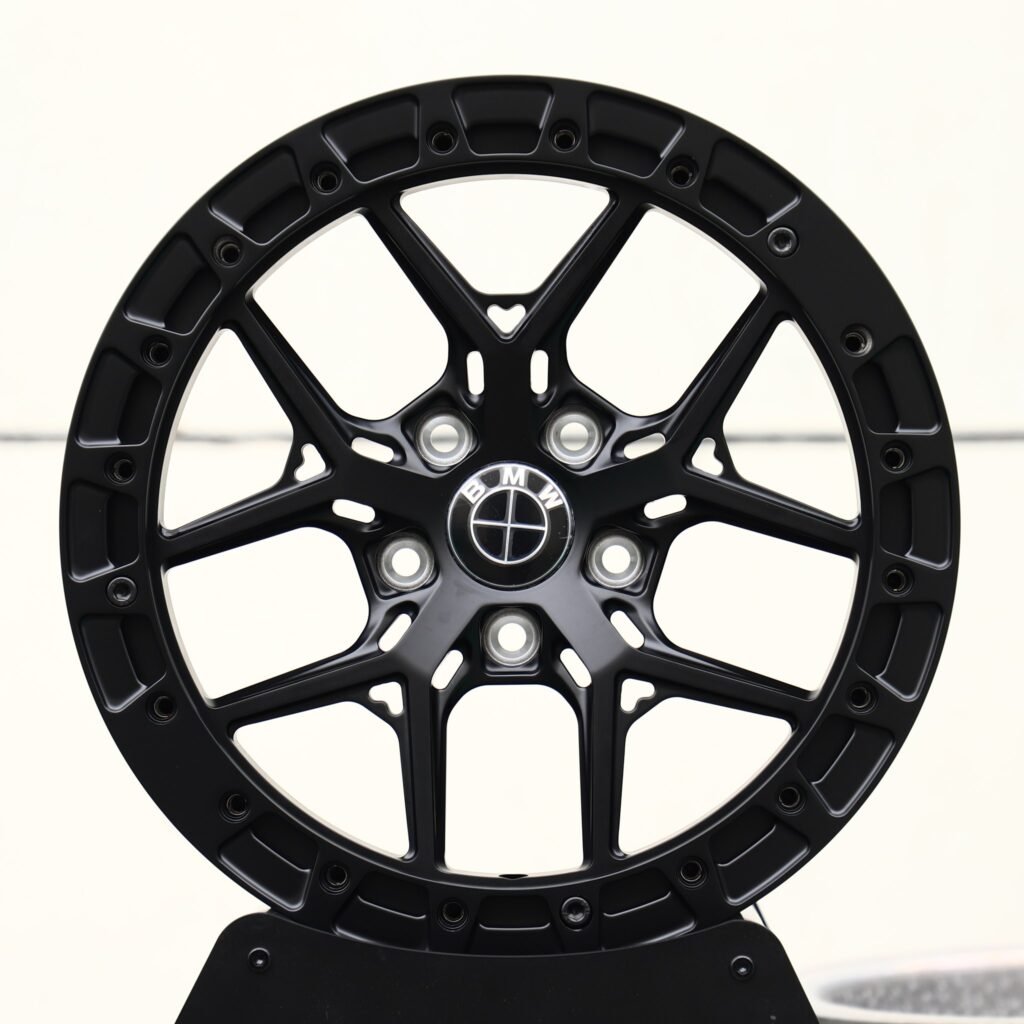 BMW M3 wheels – Matte Black 5 Y-Spoke (BMW OEM-Style), front view