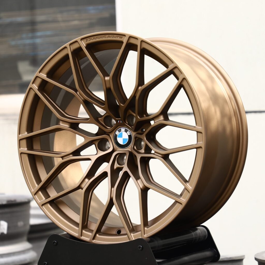 5x120 wheels – Matte Bronze 10 Y-Spoke Mesh (BMW OEM-Style), side view
