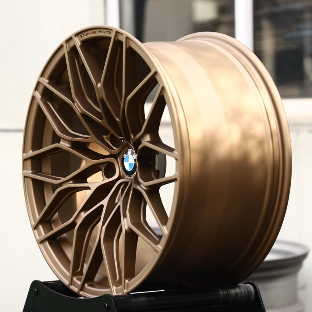 BMW M4 G82 wheels – Matte Bronze 10 Y-Spoke Mesh (BMW OEM-Style), lip and barrel detail