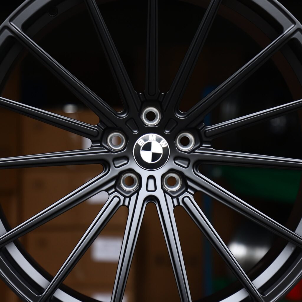 BMW M4 G82 wheels – Satin Black 10-Spoke (BMW OEM-Style), lip and barrel detail