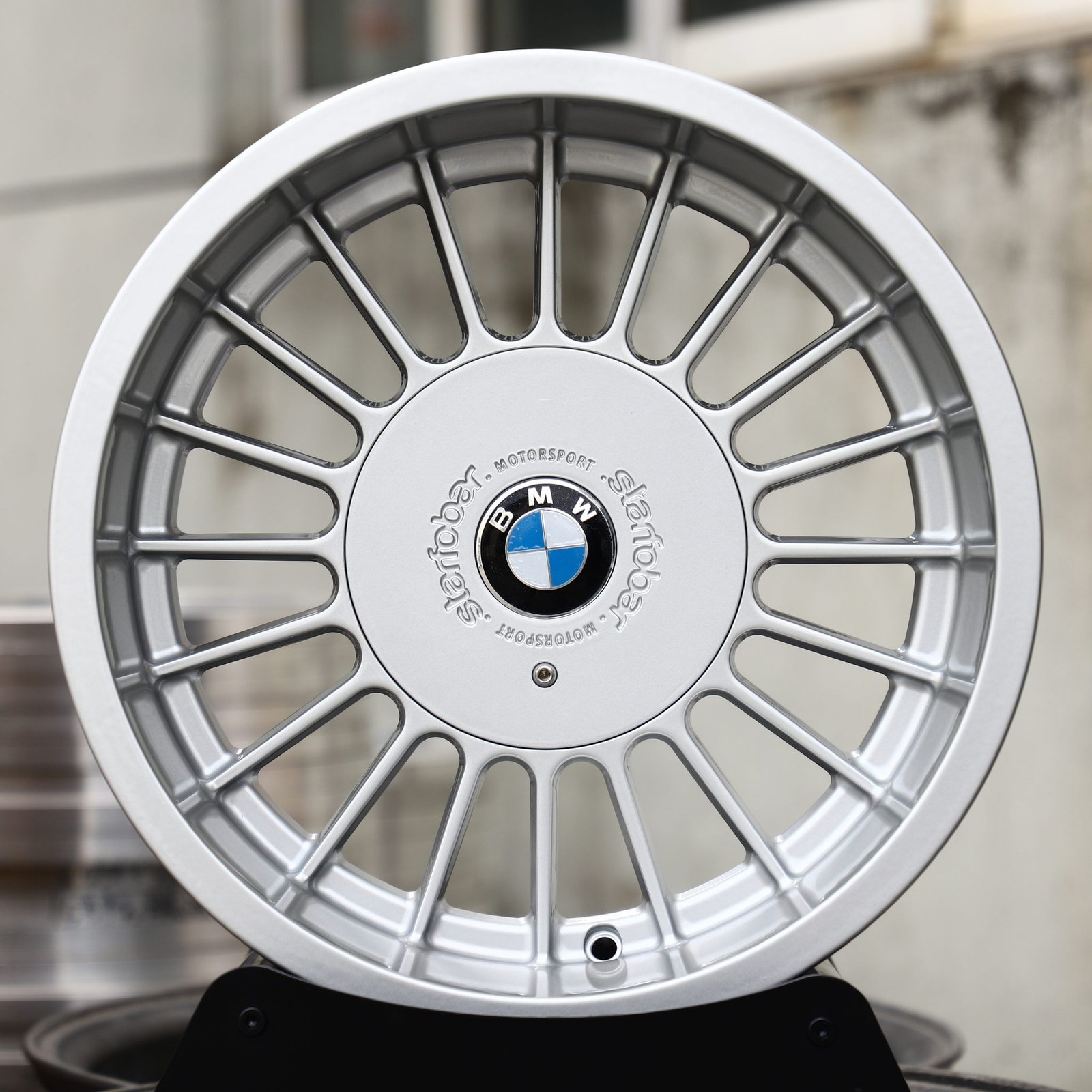 BMW M3 wheels – Silver 20-Spoke Classic (BMW OEM-Style), front view