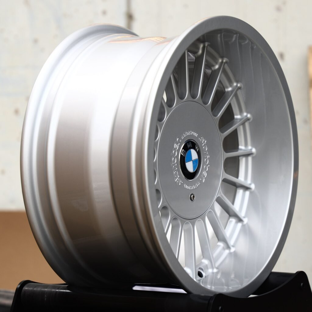 5x120 wheels – Silver 20-Spoke Classic (BMW OEM-Style), side view