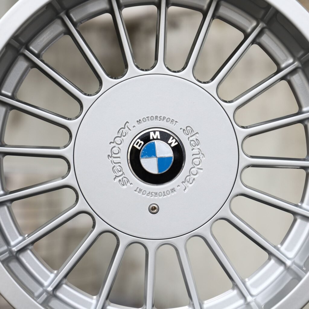 BMW M4 G82 wheels – Silver 20-Spoke Classic (BMW OEM-Style), lip and barrel detail