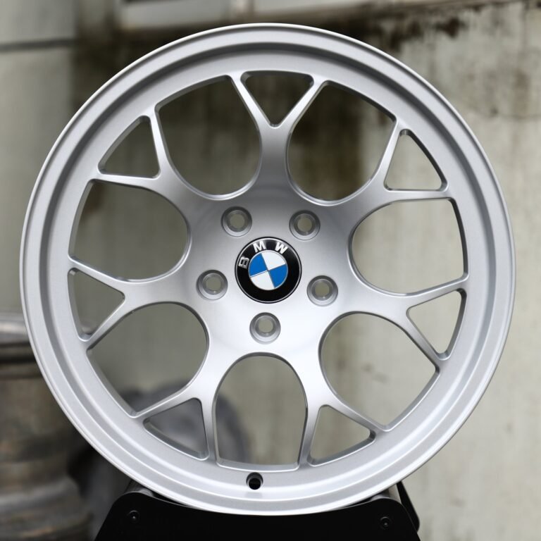 BMW M3 wheels – Silver Y-Spoke Mesh (BMW OEM-Style), front view