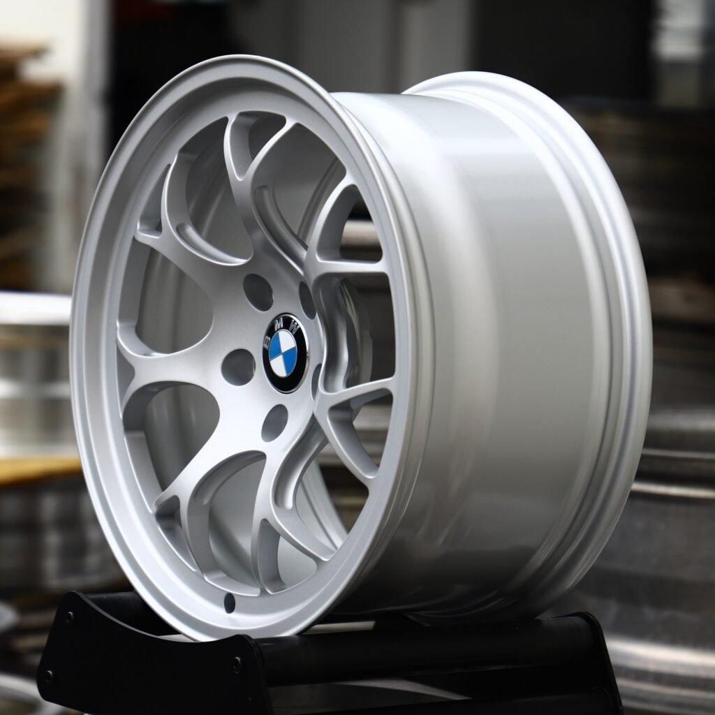 5x120 wheels – Silver Y-Spoke Mesh (BMW OEM-Style), side view